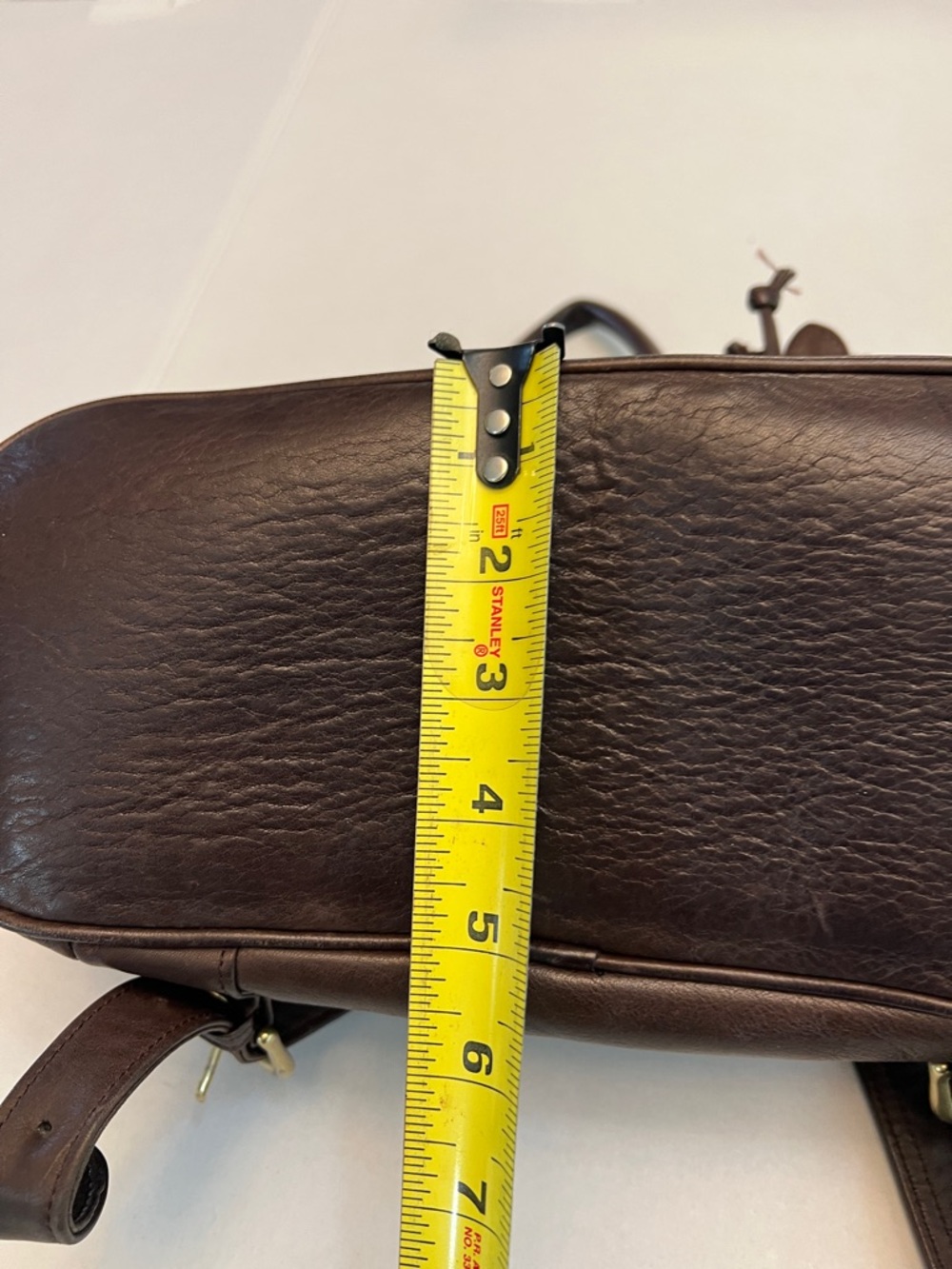 Boulder Ridge Brown Leather drawstring  Backpack Bag - Picture 14 of 16